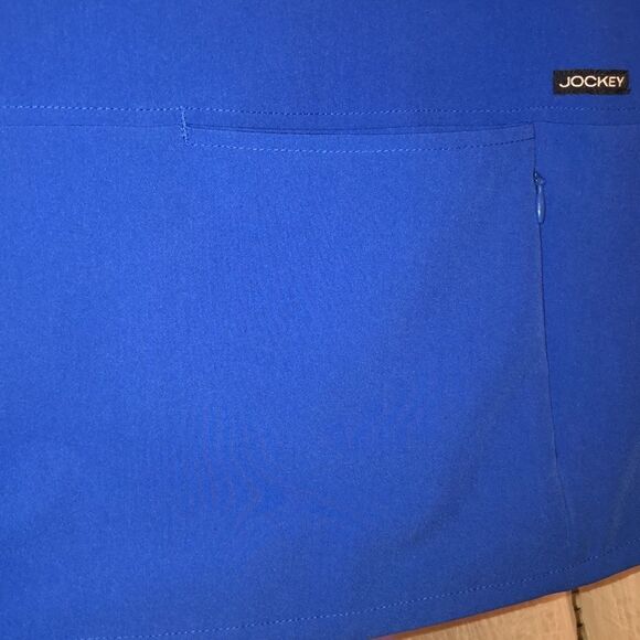 Jockey XL Classic Fit Collection 4 Pocket Solid Royal Blue Scrub Top - Picture 9 of 14